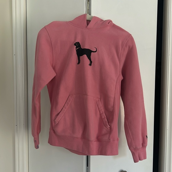 Girls Black Dog Hoodie - Picture 1 of 6